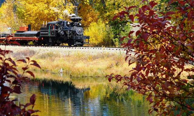 Sumpter Valley Railroad Fall Foliage train