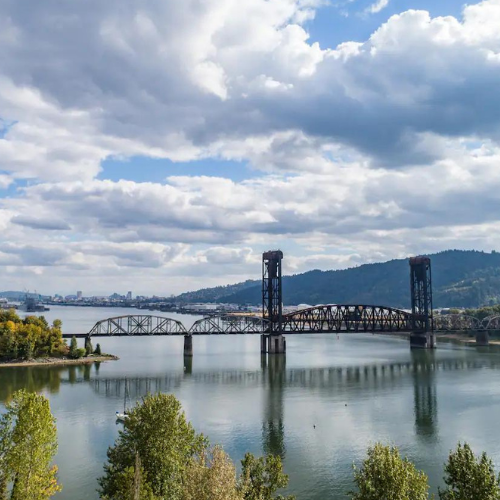 St. Johns Bridge as viewed from the inn