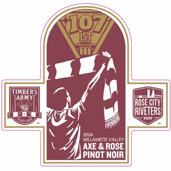 Axe & Rose Wine Label