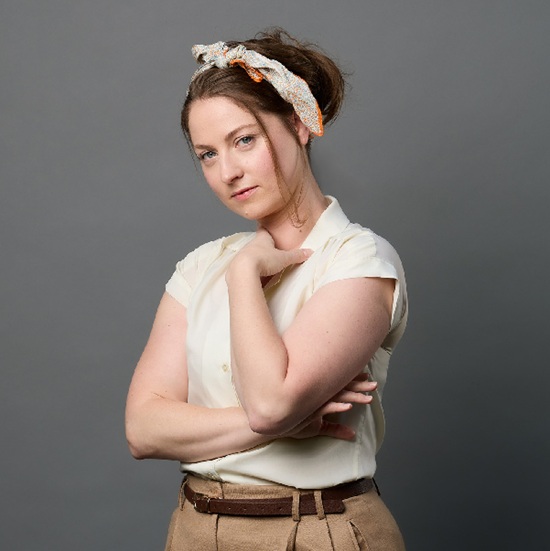 Woman looking at the camera