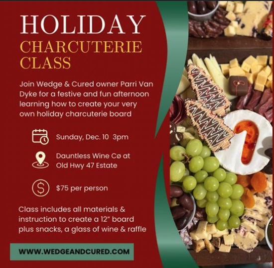 Holiday Charcuterie Class with Wedge & Cured