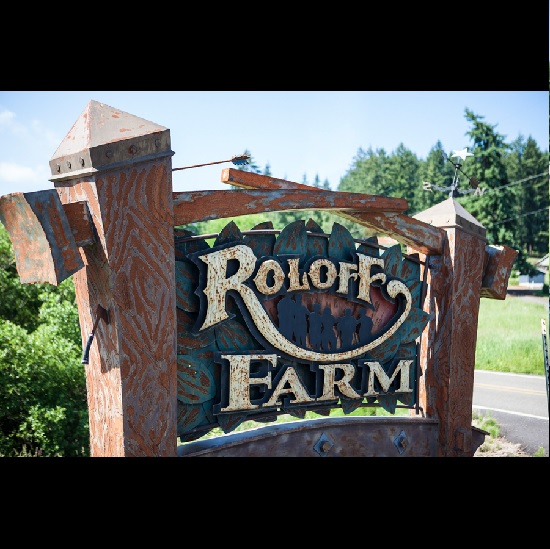 Roloff Farm Sign in wood