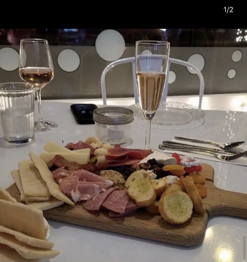 Charcuterie board from Jubilee Champagne and Dessert Bar.