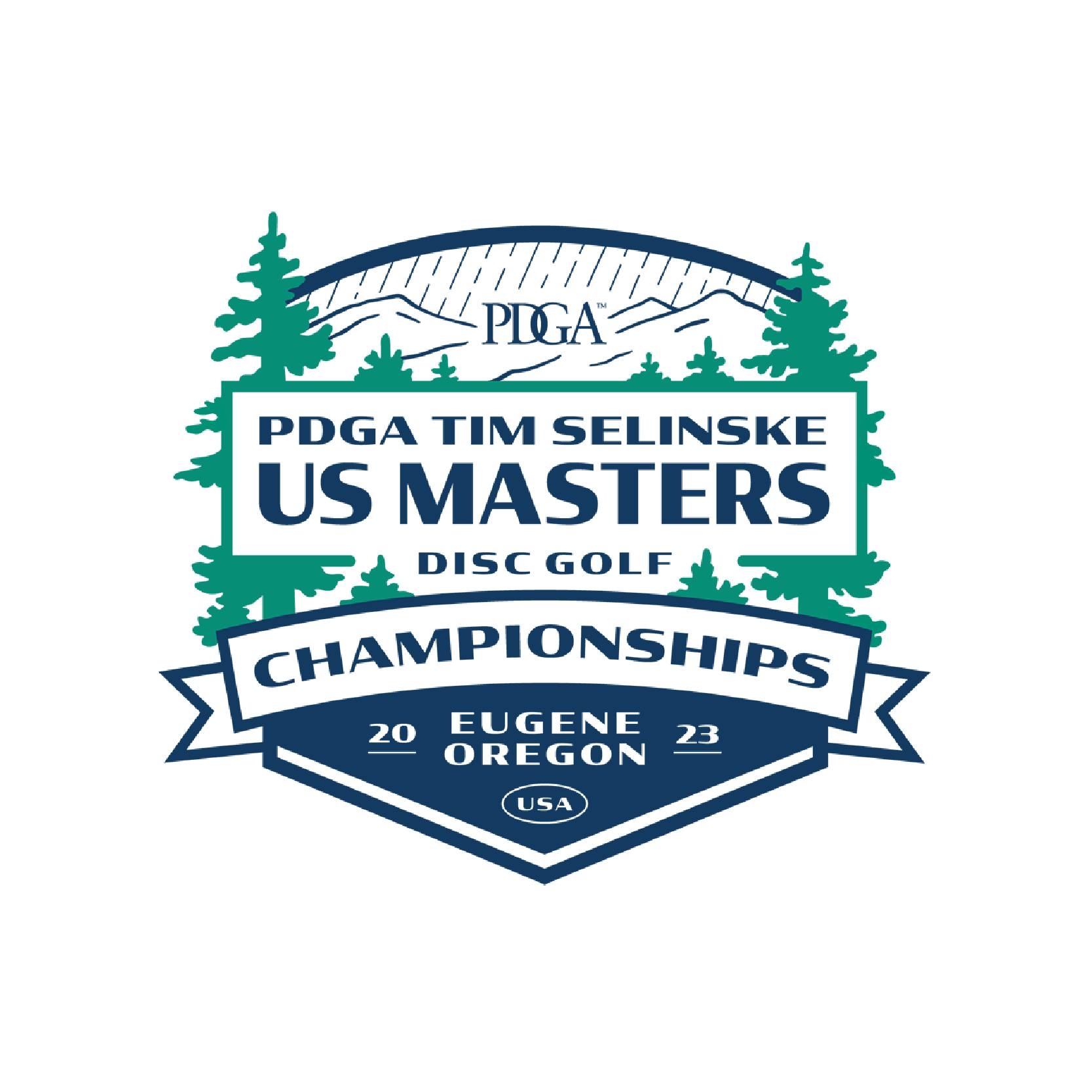2023 PDGA Tim Selinske US Masters Disc Golf Championships logo.