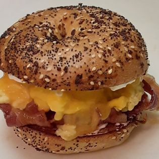 A breakfast sandwich from Stuart's 58 Drive-in.