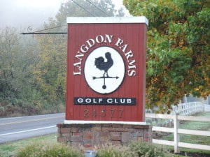 Langdon Farms Club Sign