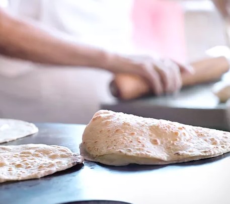Handmade tortillas at La Fiesta Mexican Restaurant & Lounge