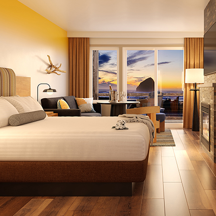 Inn at Cape Kiwanda signature king room Pacific City