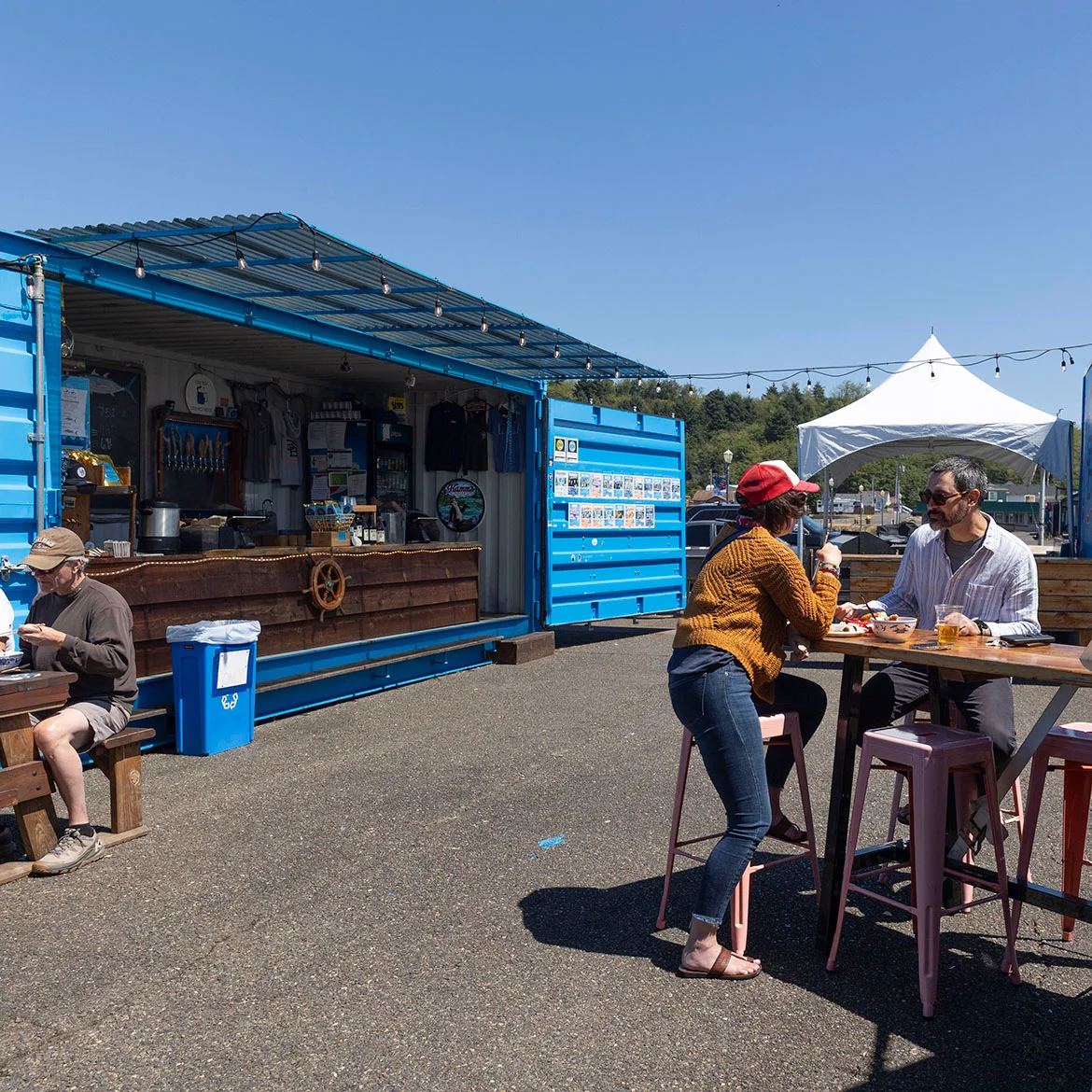 Blue Box Seafood Company has local beer and wine on tap.jpg