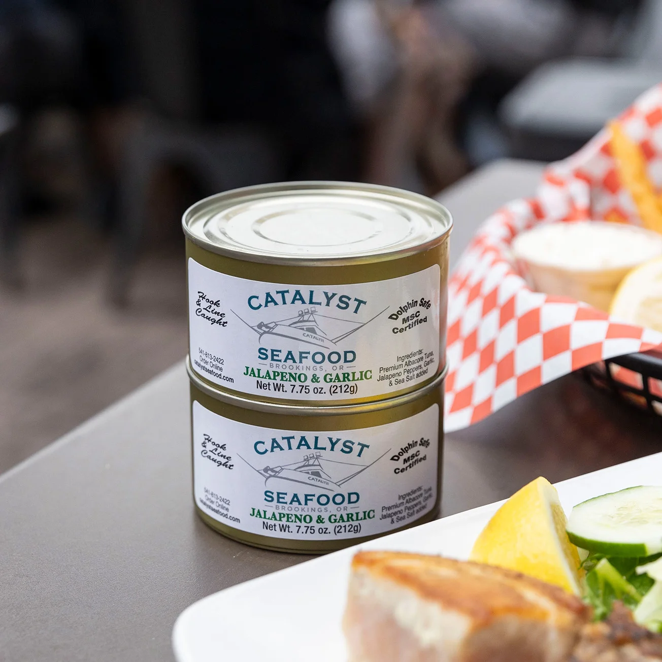 Catalyst Seafood has it_s own line of canned fish products, available in the restaurant and online.jpg