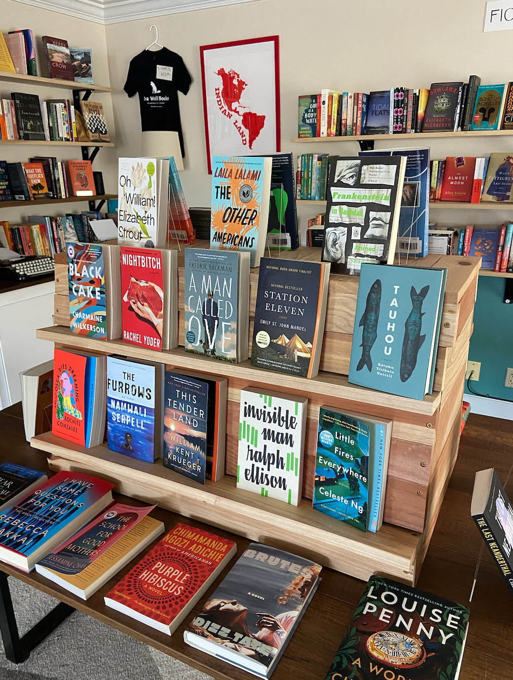 Sea Wolf Books display Port Orford