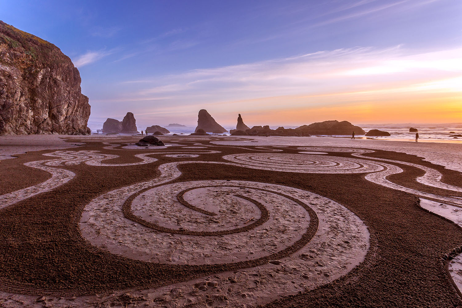 Circles in the Sand Bandon Oregon