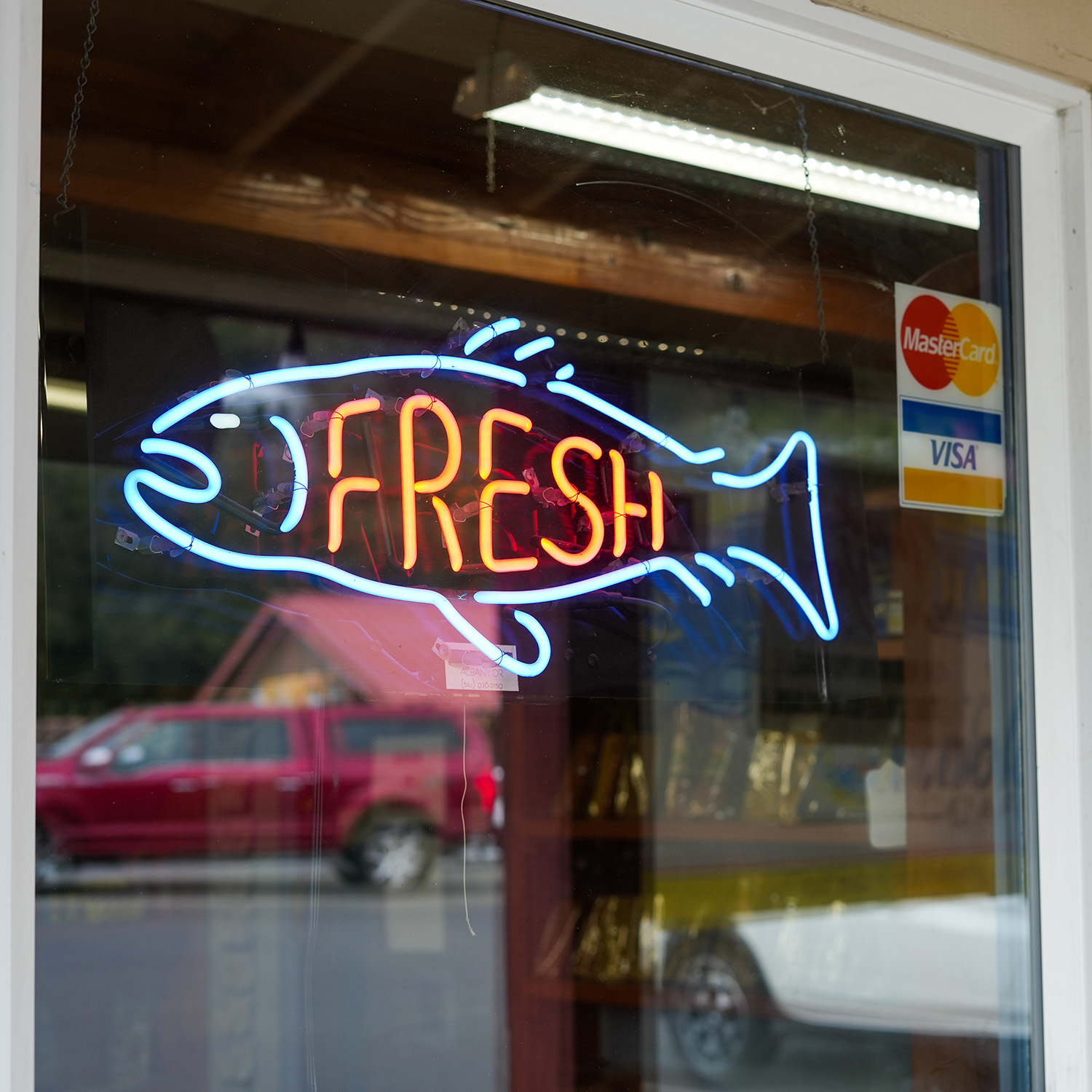 Fishermen Direct Seafood Sign Gold Beach Oregon