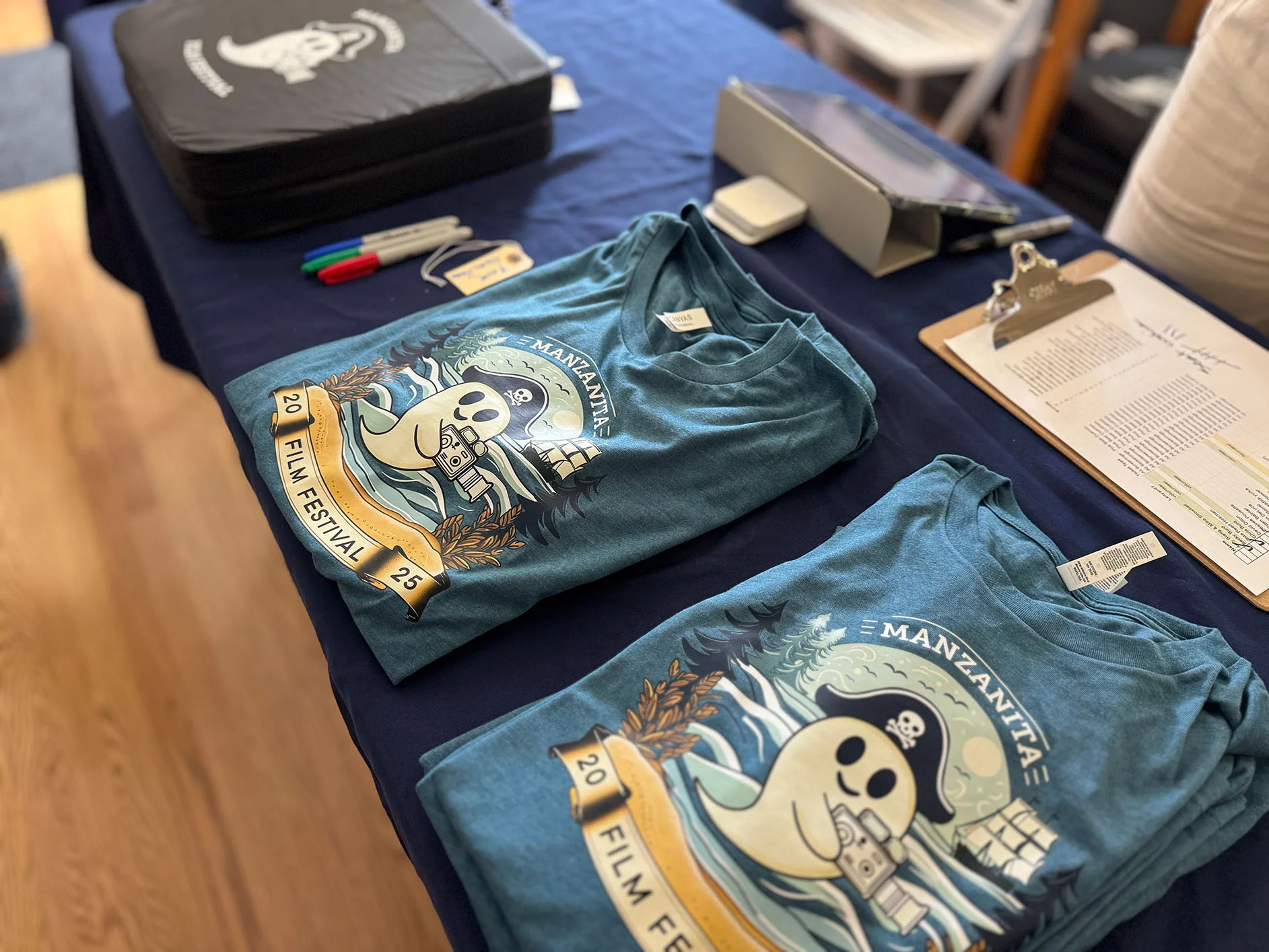 2025 Manzanita Film Festival merchandise table