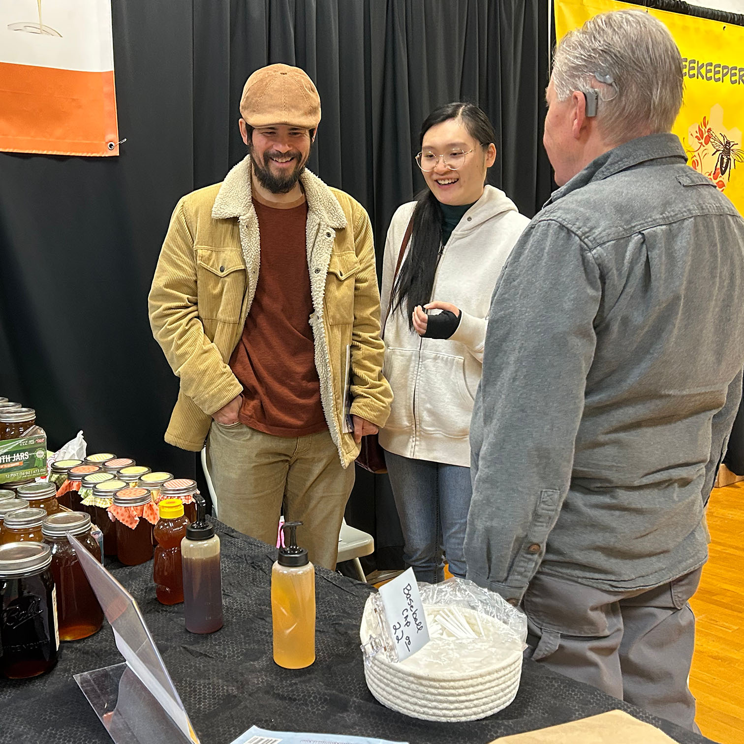 Tillamook Beekeepers Association booth at the Tillamook Headlight Herald Home & Garden Show