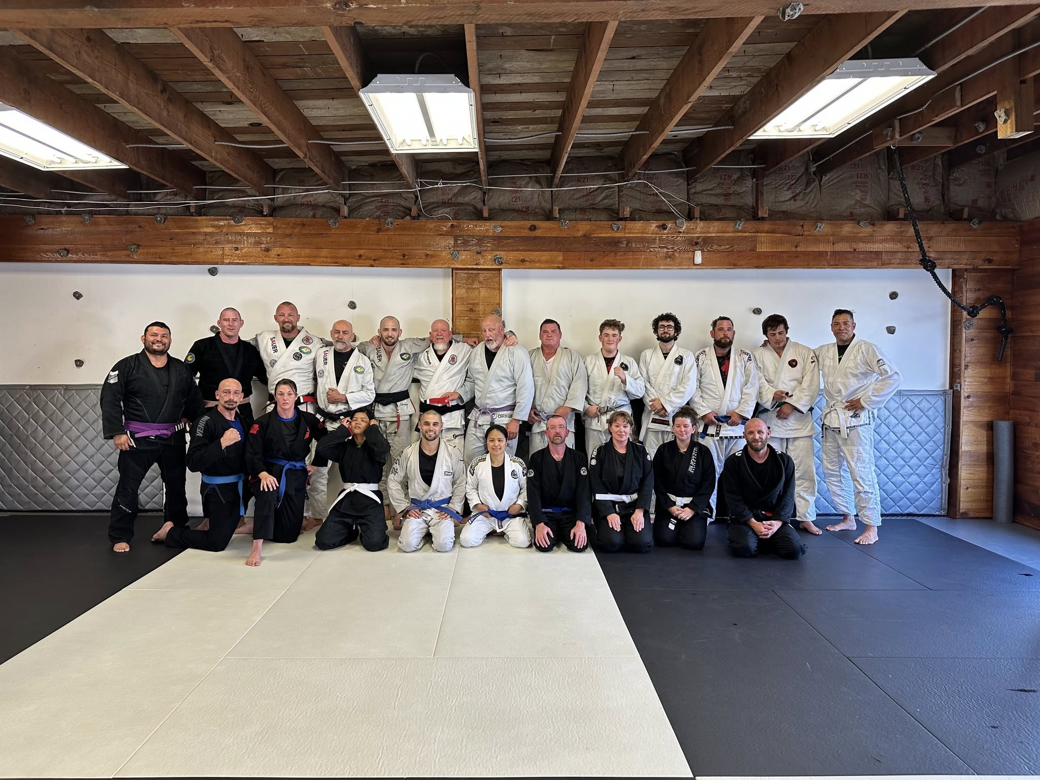 Group photo at Jiu Jitsu 101 Oregon Coast