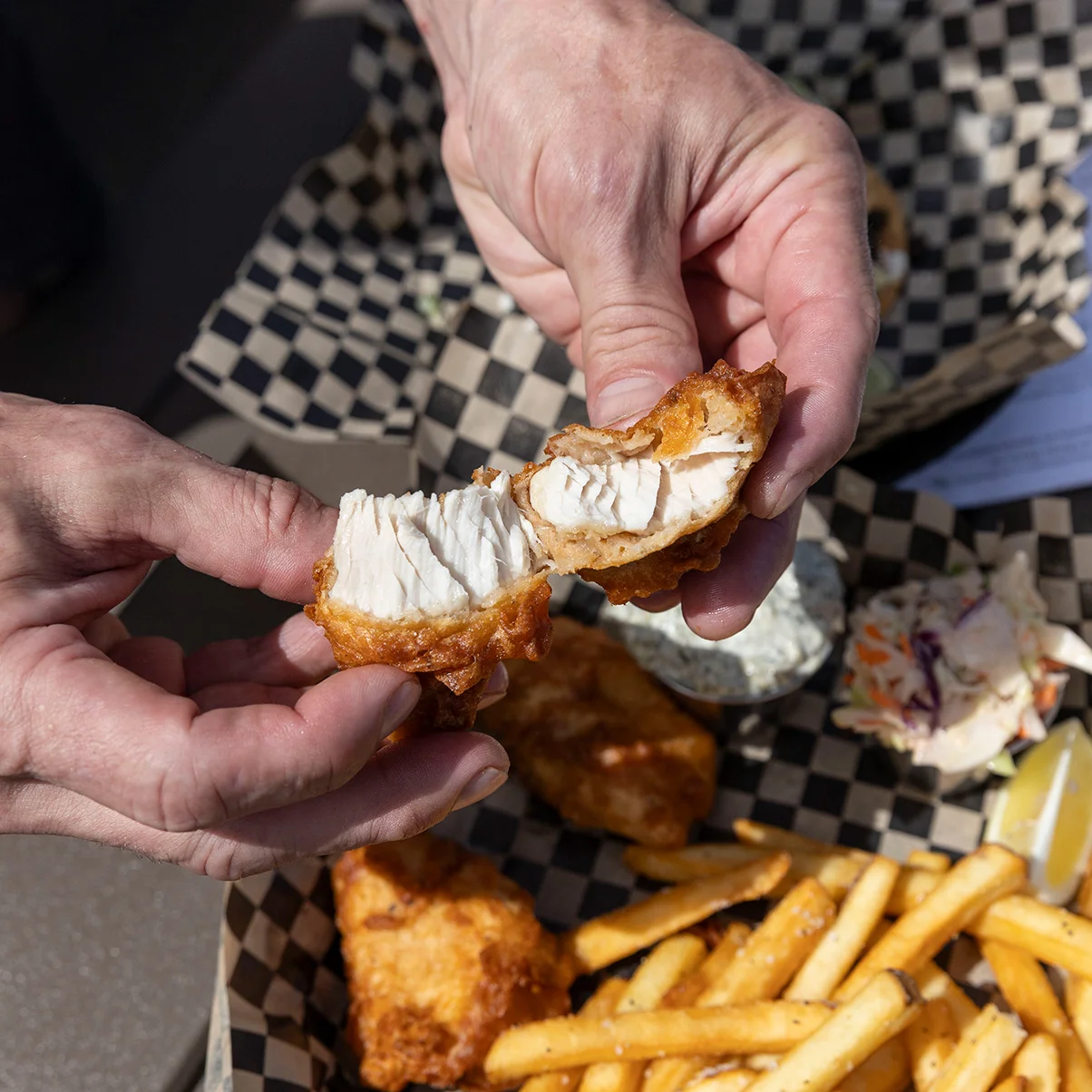 Albacore tuna fish & chips at Battery 245 Brewing Co.jpg