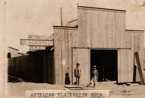 Mltroth balcksmith shop antelope oregon