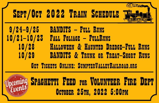 Christmas Train Schedule 2022 Fall Foliage on the Sumpter Valley Railroad Travel Oregon Christmas Train Schedule 2022 Fall Foliage on the Sumpter Valley Railroad Travel Oregon