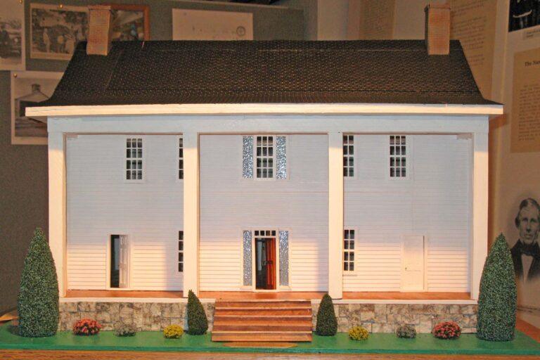 The front of the museum model