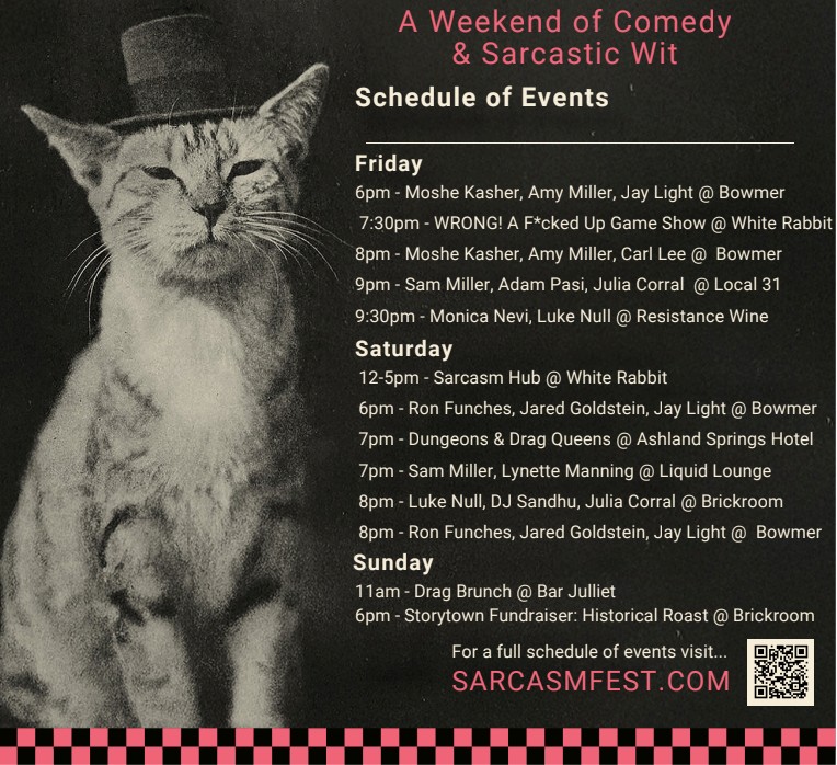 Ashland Sarcasm Festival Event Poster