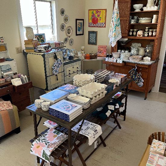 interior of home goods and vintage store