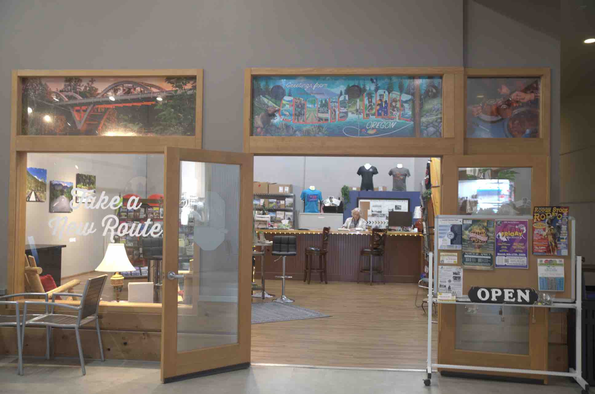 entrance to welcome center