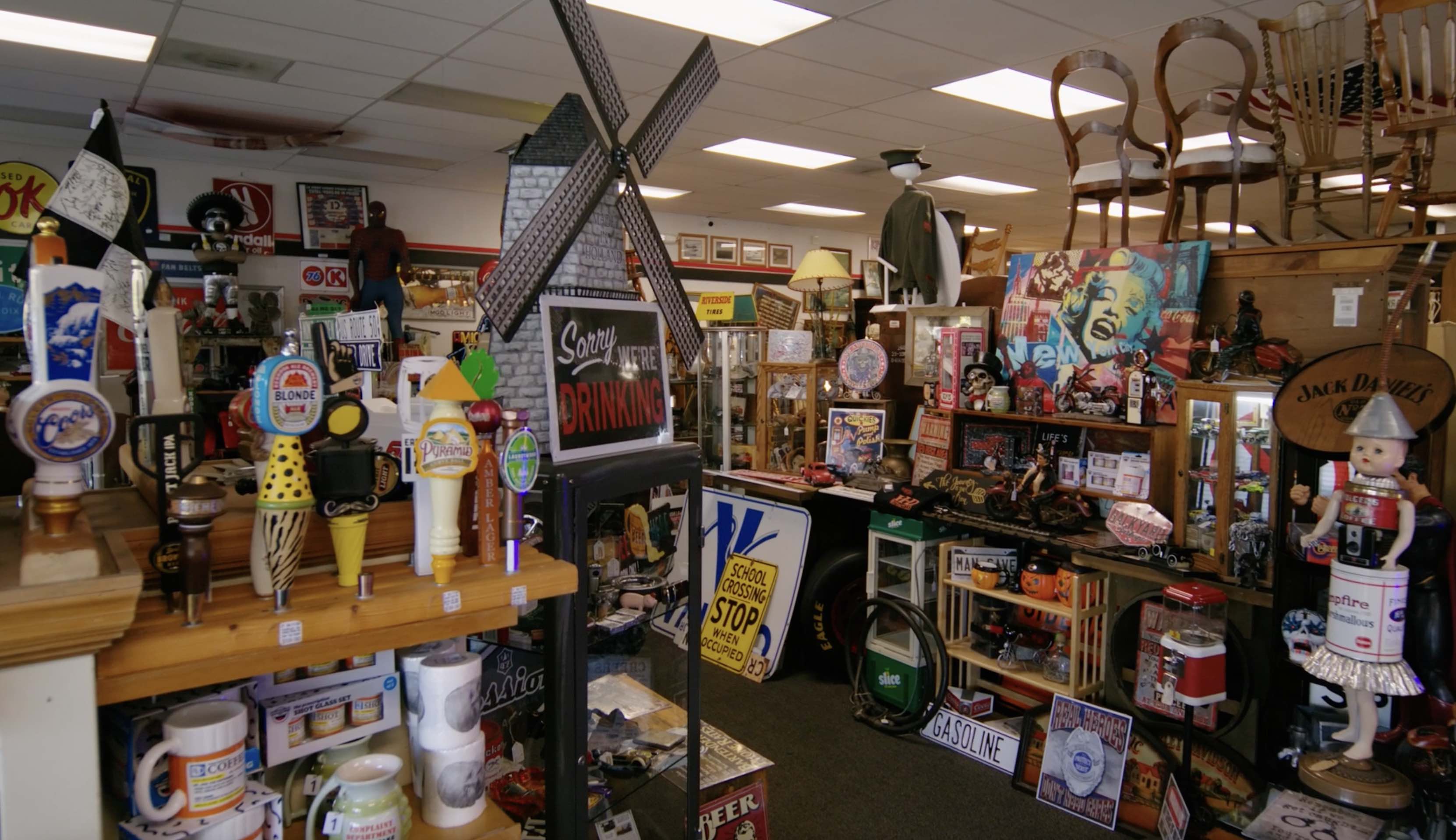 Inside the store at Elegance Antiques