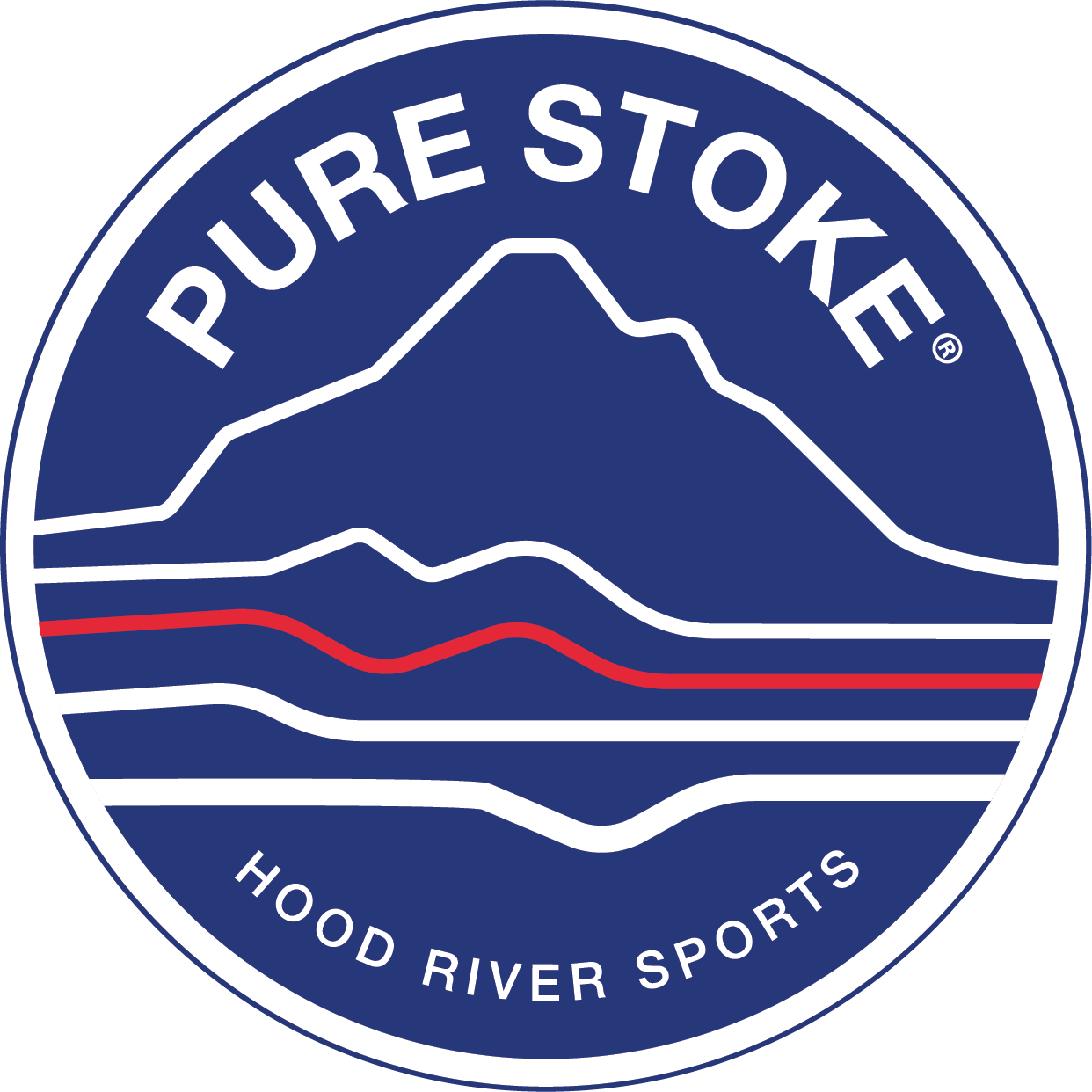 Pure Stoke Hood River Sports Logo