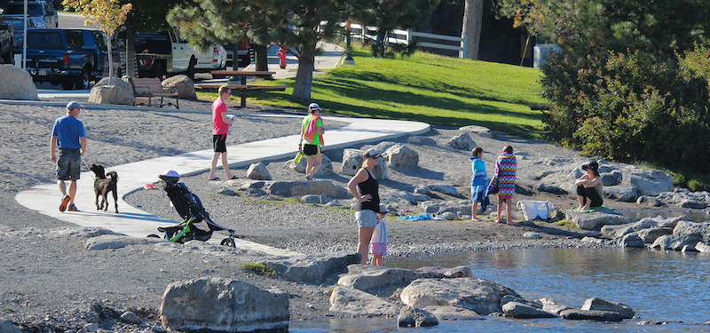 people enjoying mckay park