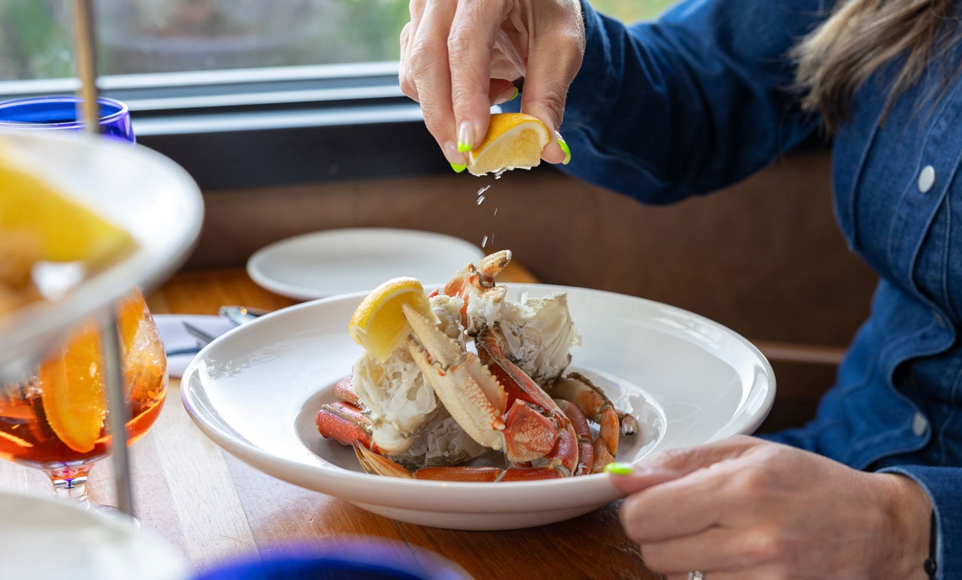 seafood dish at Anthony's