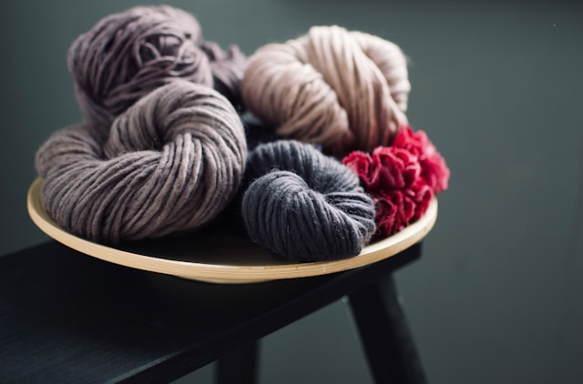bowl of yarn