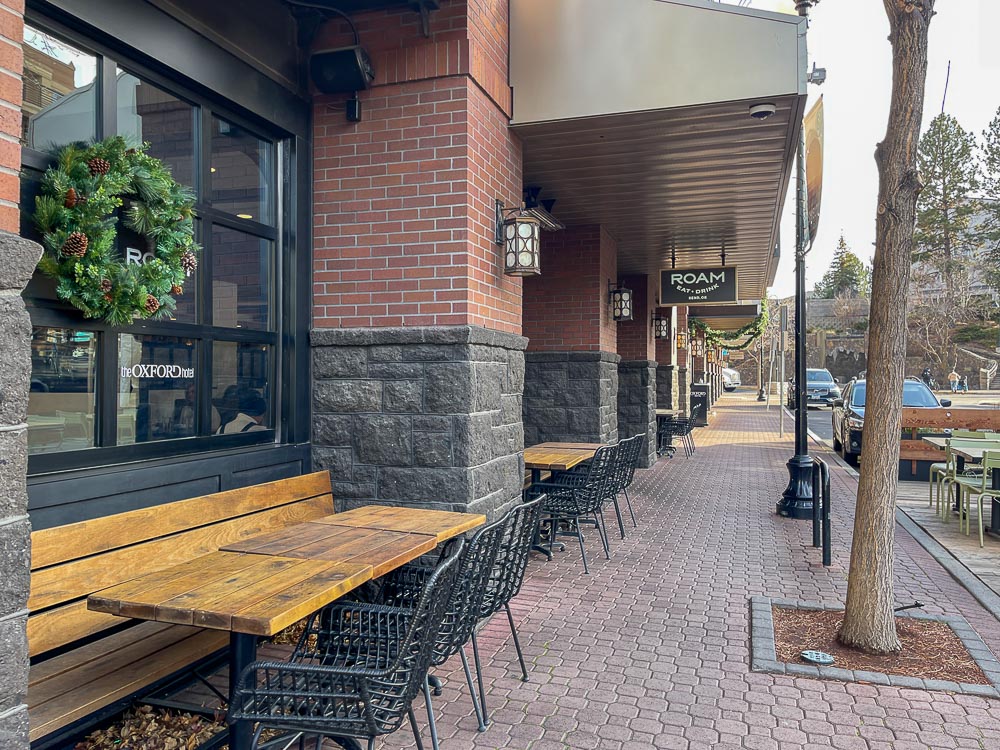 ROAM outdoor seating space