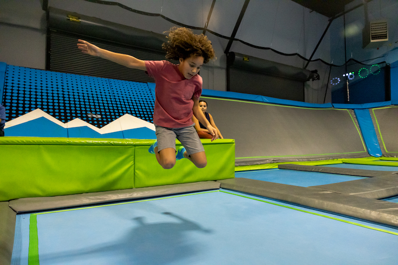child jumping at Trampoline Zone