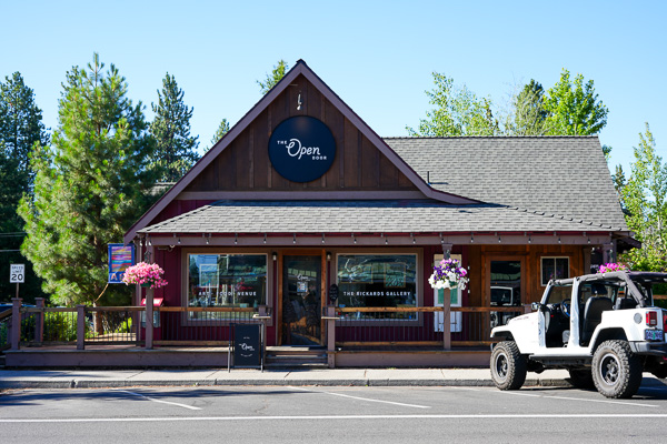 The Open Door restaurant and gallery in Sisters, Oregon