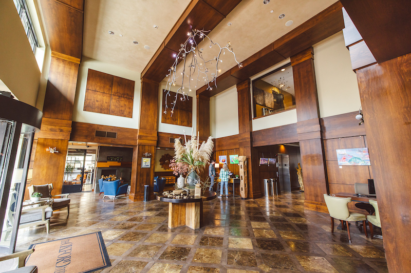 the lobby at The Oxford