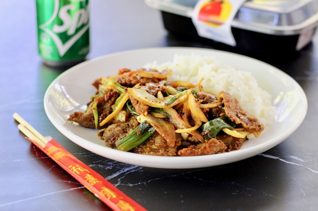 Mongolian Beef and Rice