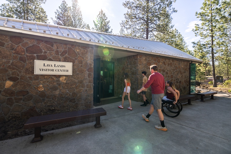 Lava Lands Visitor Center entrance