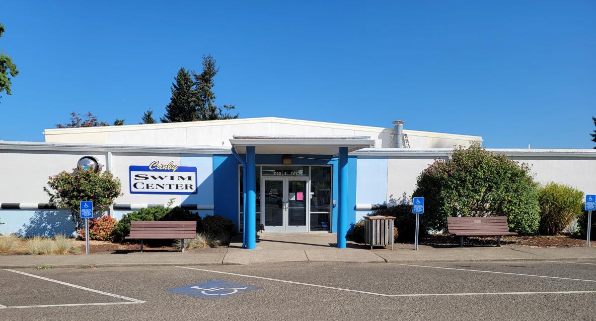Font entrance of swim center