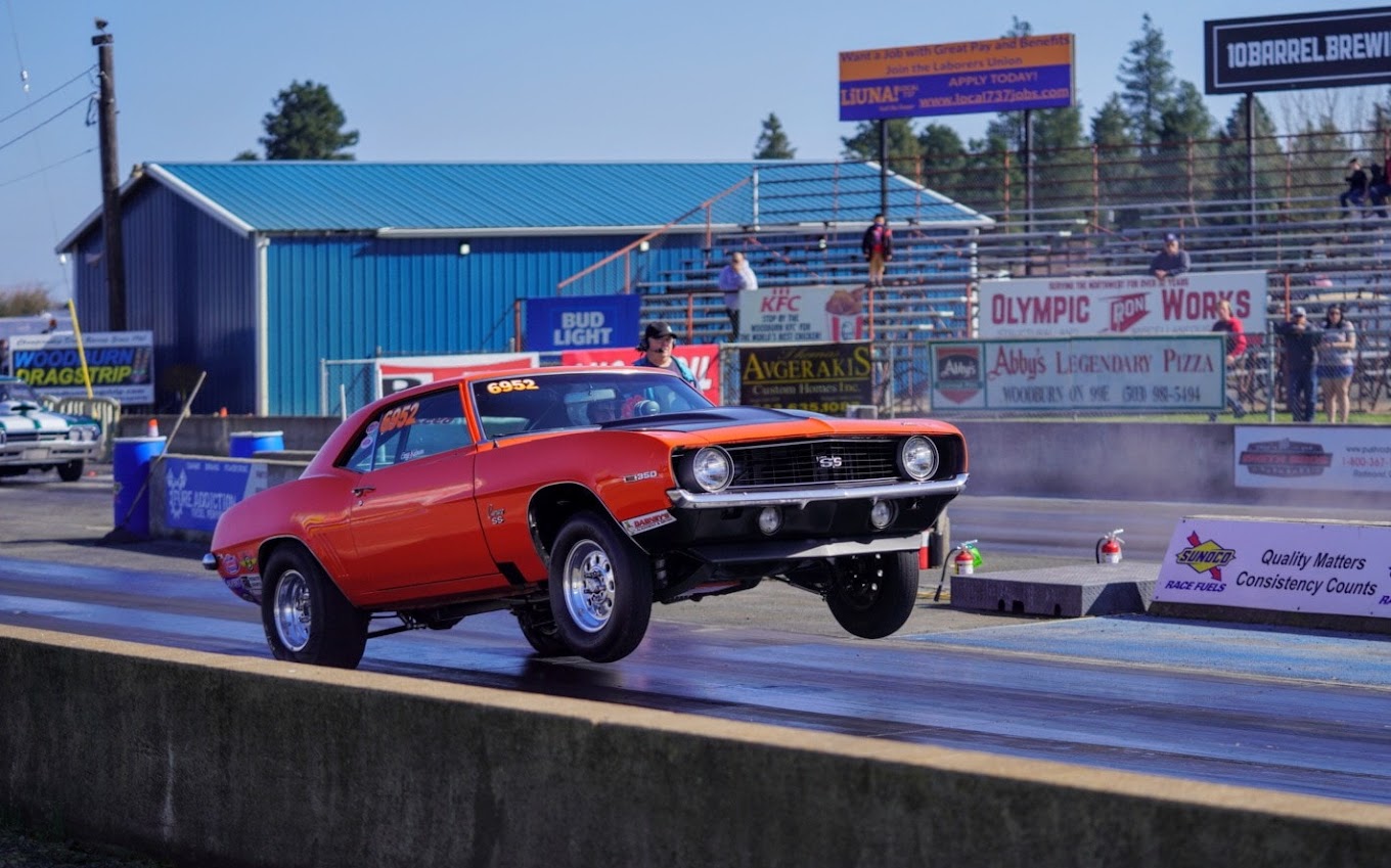 Oregon car does a wheelie