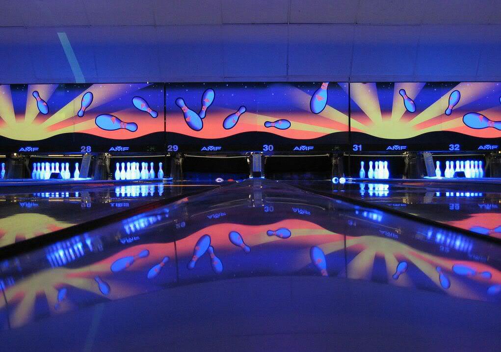 Glow Bowl at a bowling alley