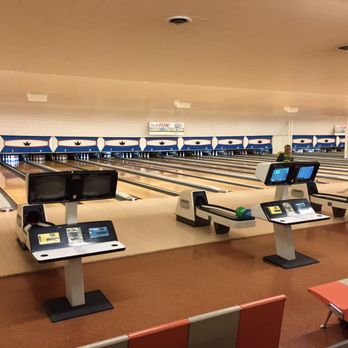 lanes of a bowling alley