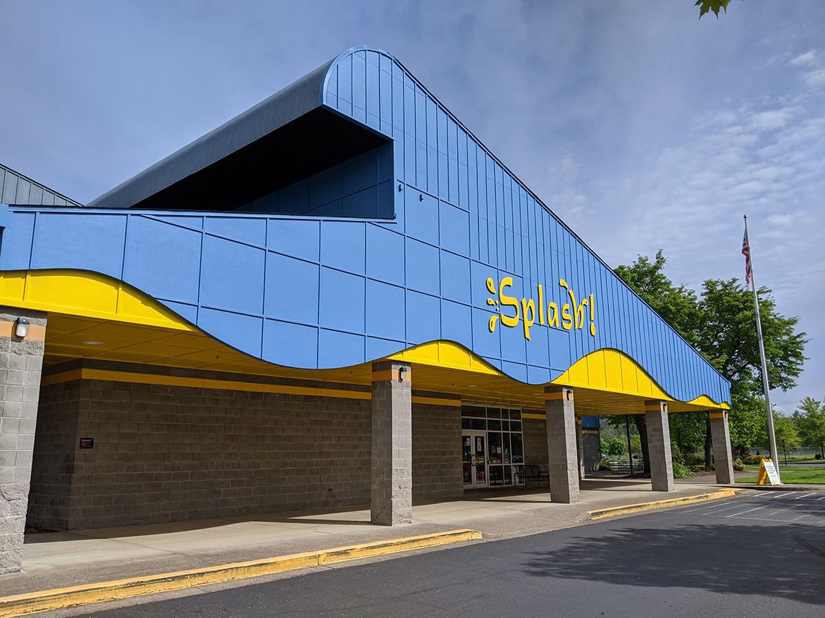 Exterior of aquatic center