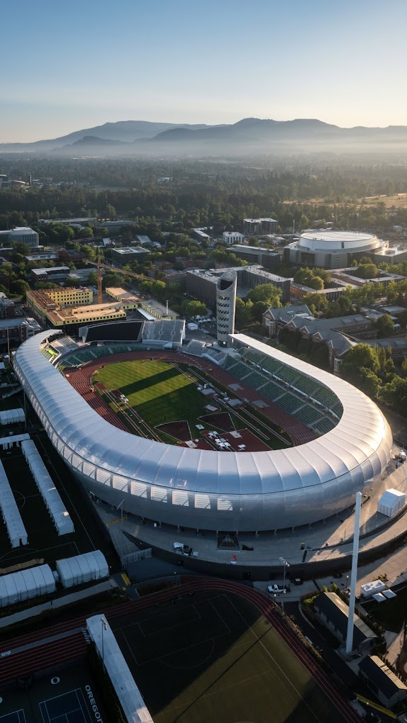 Aerial View of Stadium