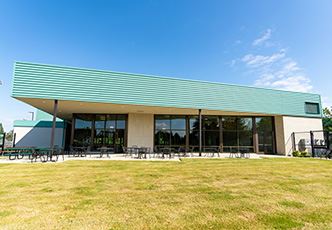 Outside view of new pool