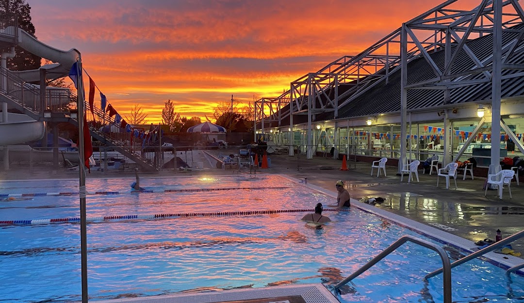 outdoor pool at an aquatic center