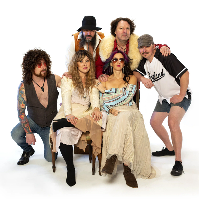 The band Taken by the Sky poses together