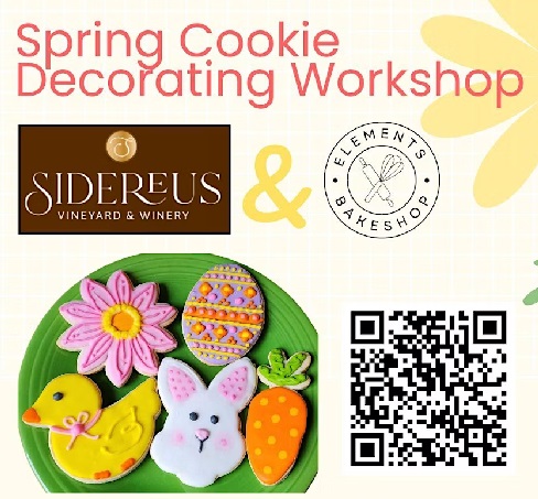 Spring Cookie Workshop at Siderus Vineyard & Winery