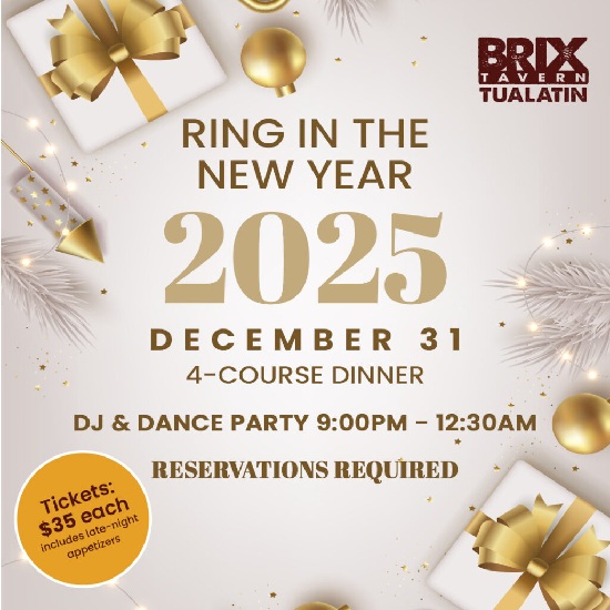 New Year’s Eve at Brix Tualatin