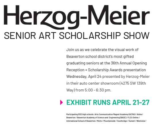 36th Annual Herzog-Meier Senior Art Scholarship Show